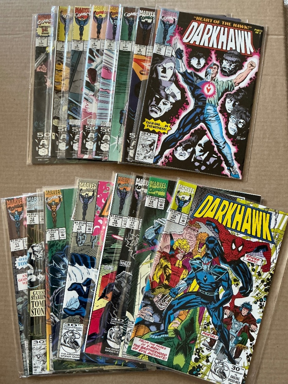 Marvel Comics Darkhawk 17 Issue Lot #1-5,7,9-19